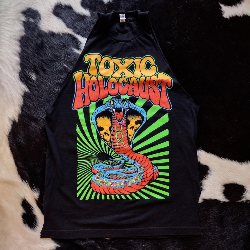 Toxic Holocaust Women's Cut Muscle Tank Tee Medium Band Shirt